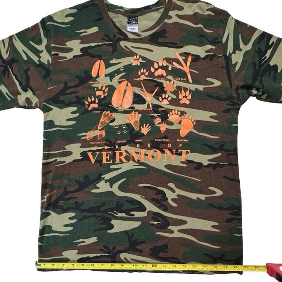LAT CODE V‎ Camo Tee w/Vermont Animal Print Graphics Adult Unisex Large Hunter - Picture 11 of 13